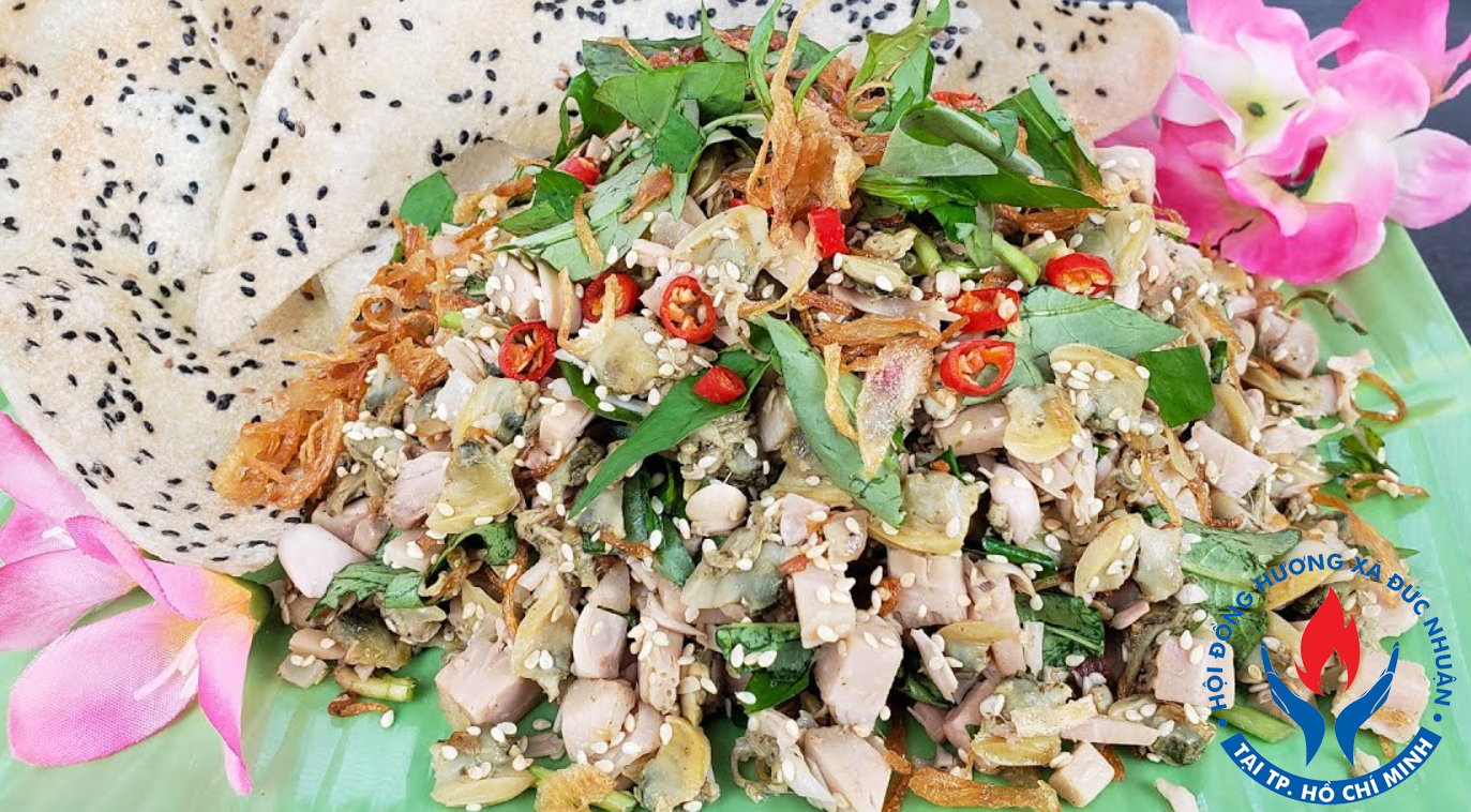 Món mít non trộn xúc bánh tráng